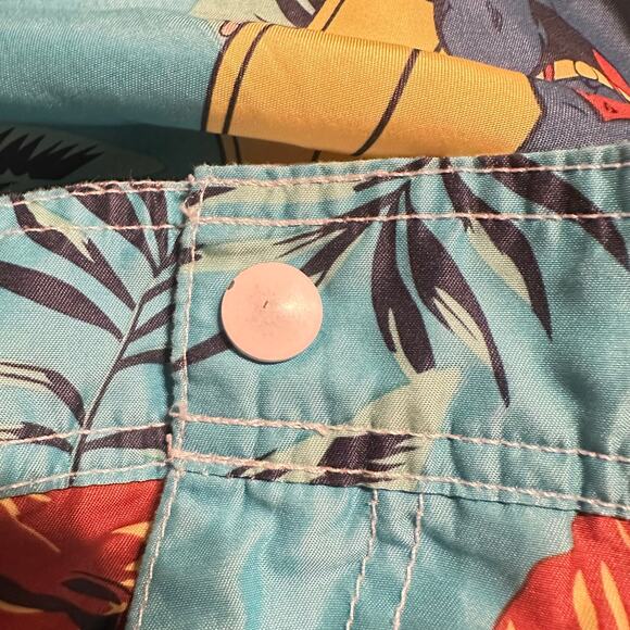 SUPERMAN Men's Medium Surfboard Tropical Print Swim Trunks Board Shorts - Picture 7 of 7